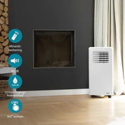 Climatiseur mobile Tristar AC-5529 9 000 BTU – Climatiseur,déshumidificateur 3-en-1 – Pour des pièces jusqu'à 34 m² – Minuterie – Blanc
