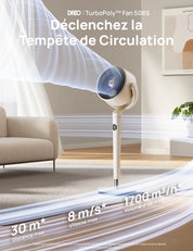 Ventilateur Pivotant Intelligent  TurboPoly™  – L’Air, enfin réinventé.