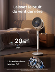 Ventilateur Pivotant Intelligent  TurboPoly™  – L’Air, enfin réinventé.