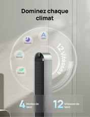Ventilateur Colonne Intelligent   – Le souffle de la modernité.