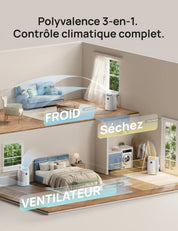 Climatiseur Portable Intelligent 516S – Le confort absolu, maîtrisé.