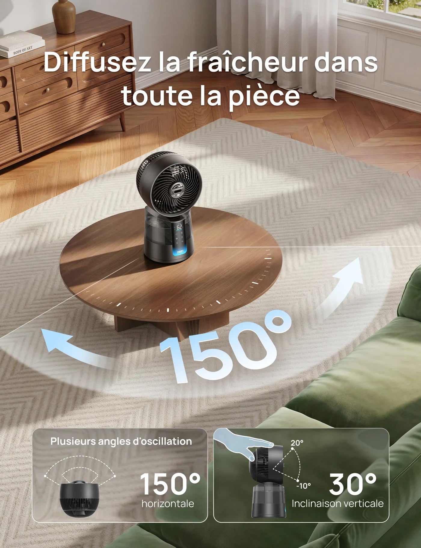 Ventilateur brumisateur TurboCool™ 516S