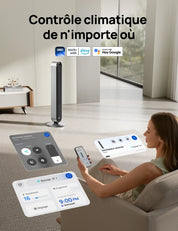 Ventilateur Colonne Intelligent   – Le souffle de la modernité.